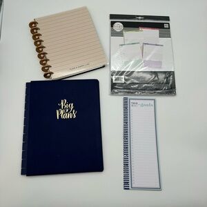 Happy Planner Set of 4 – Disc Planner, Big Plans Cover, planner refill inserts